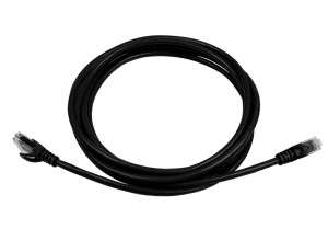 PowerPRO Black Cat.5e U/UTP Patch Cord - PVC